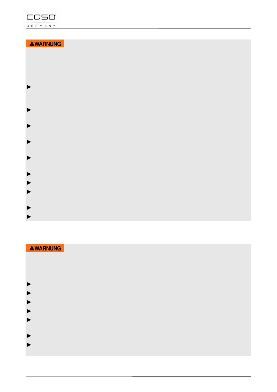 2 ¡peligro de quemaduras, 3 peligro de incendio, Advertencia | CASO Germany EMCG 34 PRO User Manual | Page 145 / 209