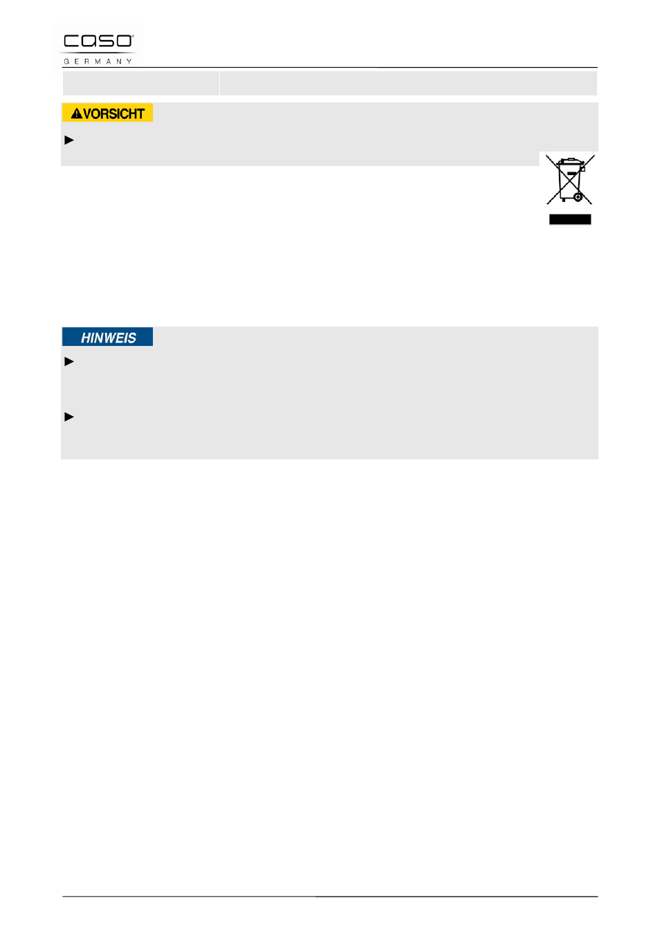 8 entsorgung des altgerätes | CASO Germany WineDuett Touch 21 User Manual | Page 20 / 84