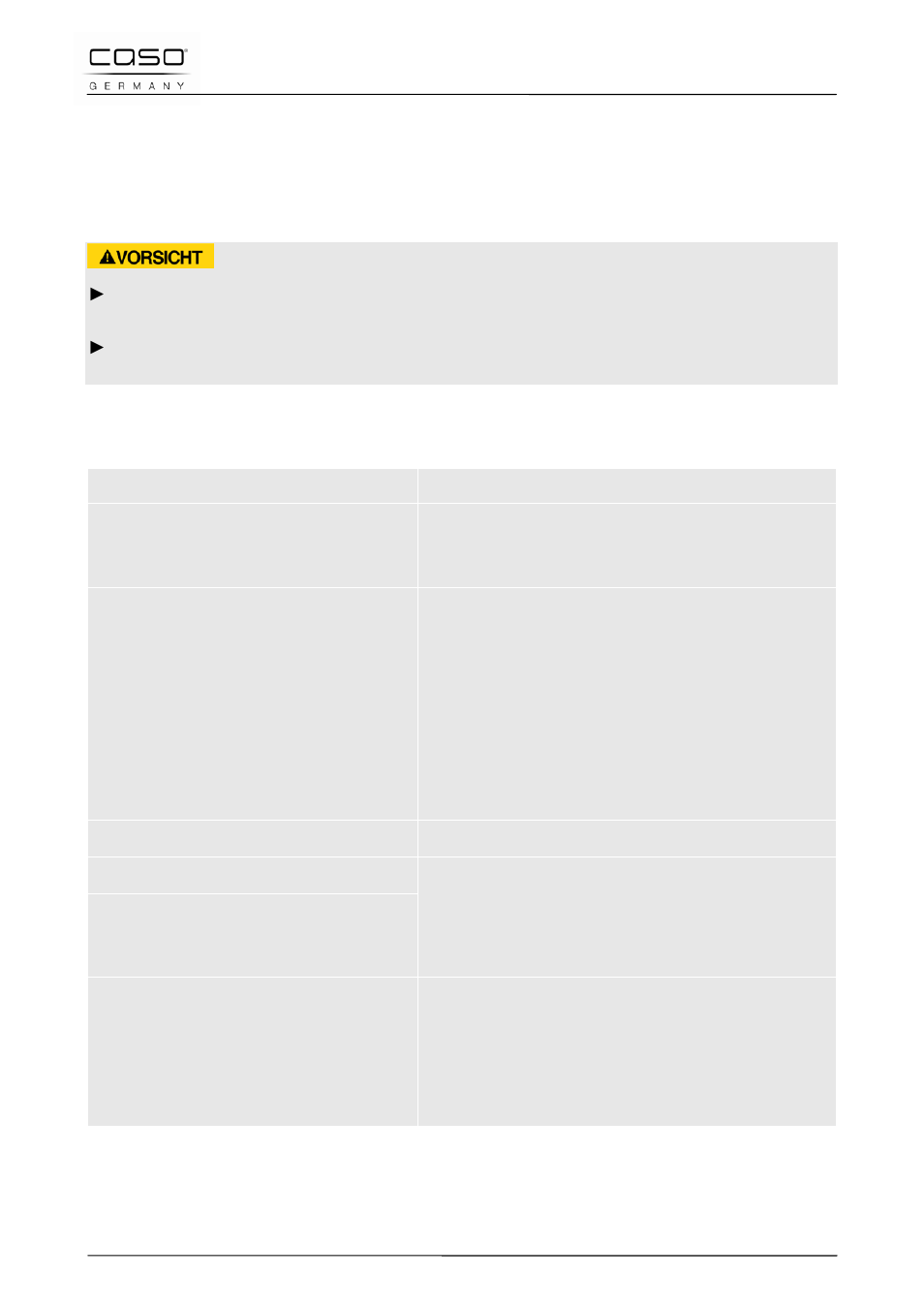 22 réparation des pannes, 1 consignes de sécurité, 2 origine et remède des incidents | Prudence | CASO Germany WineDuett Touch 21 User Manual | Page 45 / 84