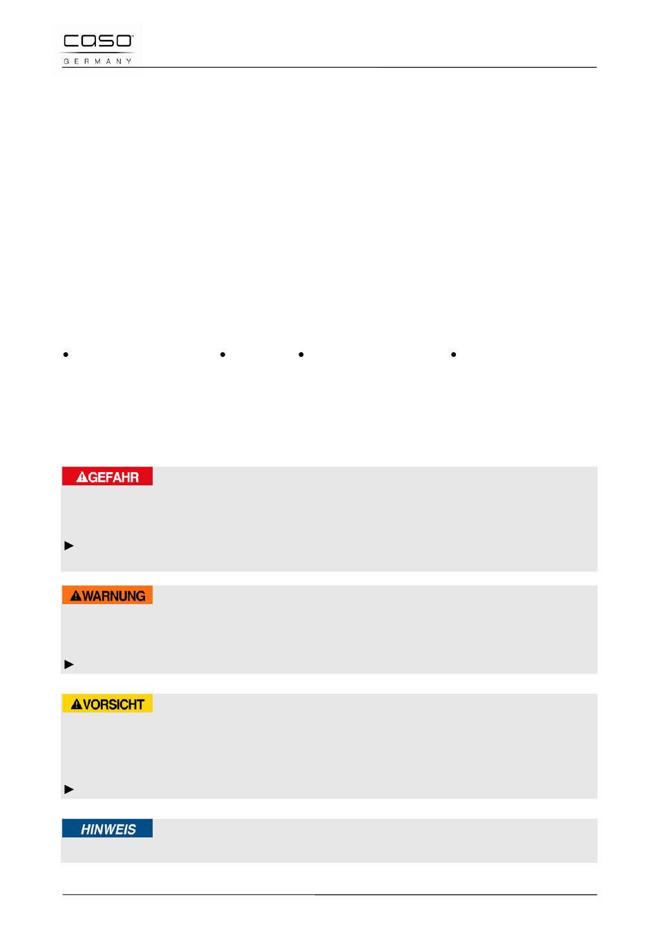 32 manual del usuario, 1 generalidades, 2 información acerca de este manual | 3 advertencias, Peligro, Advertencia, Precaución, Nota | CASO Germany WineDuett Touch 21 User Manual | Page 61 / 84