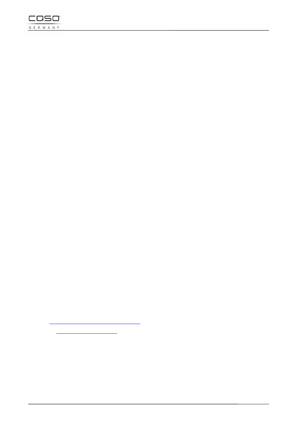 CASO Germany WineCase 6 User Manual | Page 2 / 79