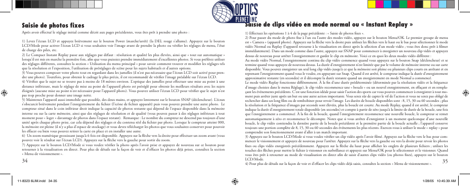 Saisie de photos ﬁxes | Bushnell Instant Replay 11-8323 User Manual | Page 18 / 73