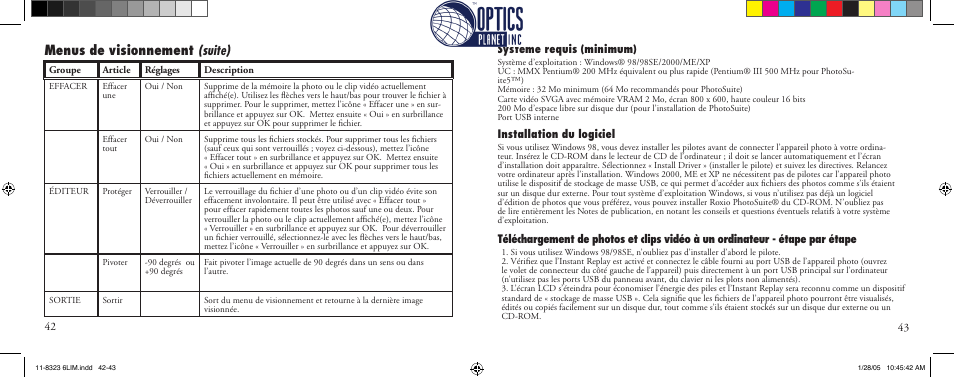 Menus de visionnement (suite) | Bushnell Instant Replay 11-8323 User Manual | Page 22 / 73