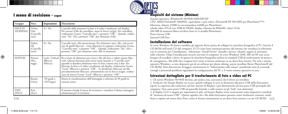 I menu di revisione | Bushnell Instant Replay 11-8323 User Manual | Page 58 / 73