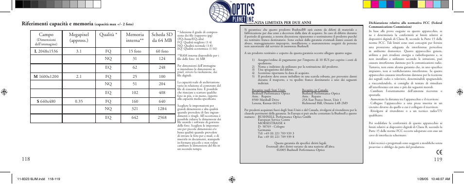 Campo | Bushnell Instant Replay 11-8323 User Manual | Page 60 / 73