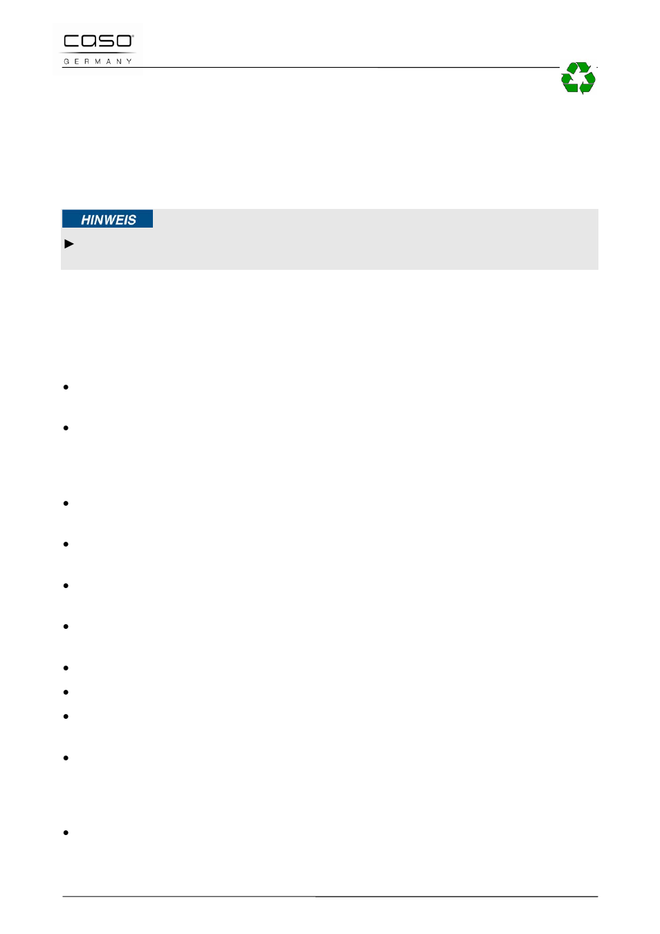 4 entsorgung der verpackung, 5 aufstellung, 1 anforderungen an den aufstellort | CASO Germany WineDuett 12 User Manual | Page 14 / 83