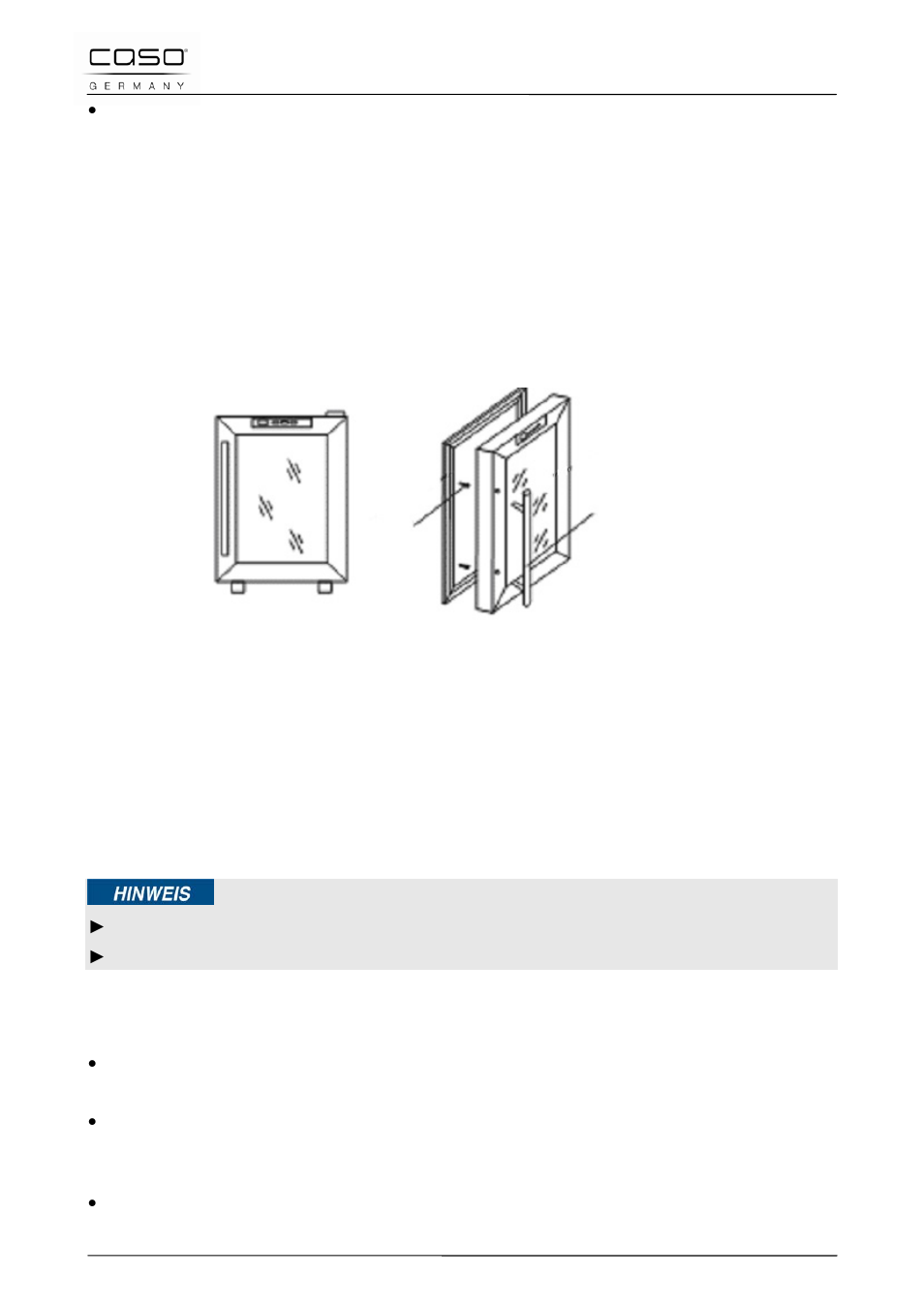 2 soportes del aparato, 3 fijación de las agarraderas, 4 los estantes de madera | 5 sacar los estantes de madera, 5 conexión eléctrica, Nota | CASO Germany WineDuett 12 User Manual | Page 66 / 83