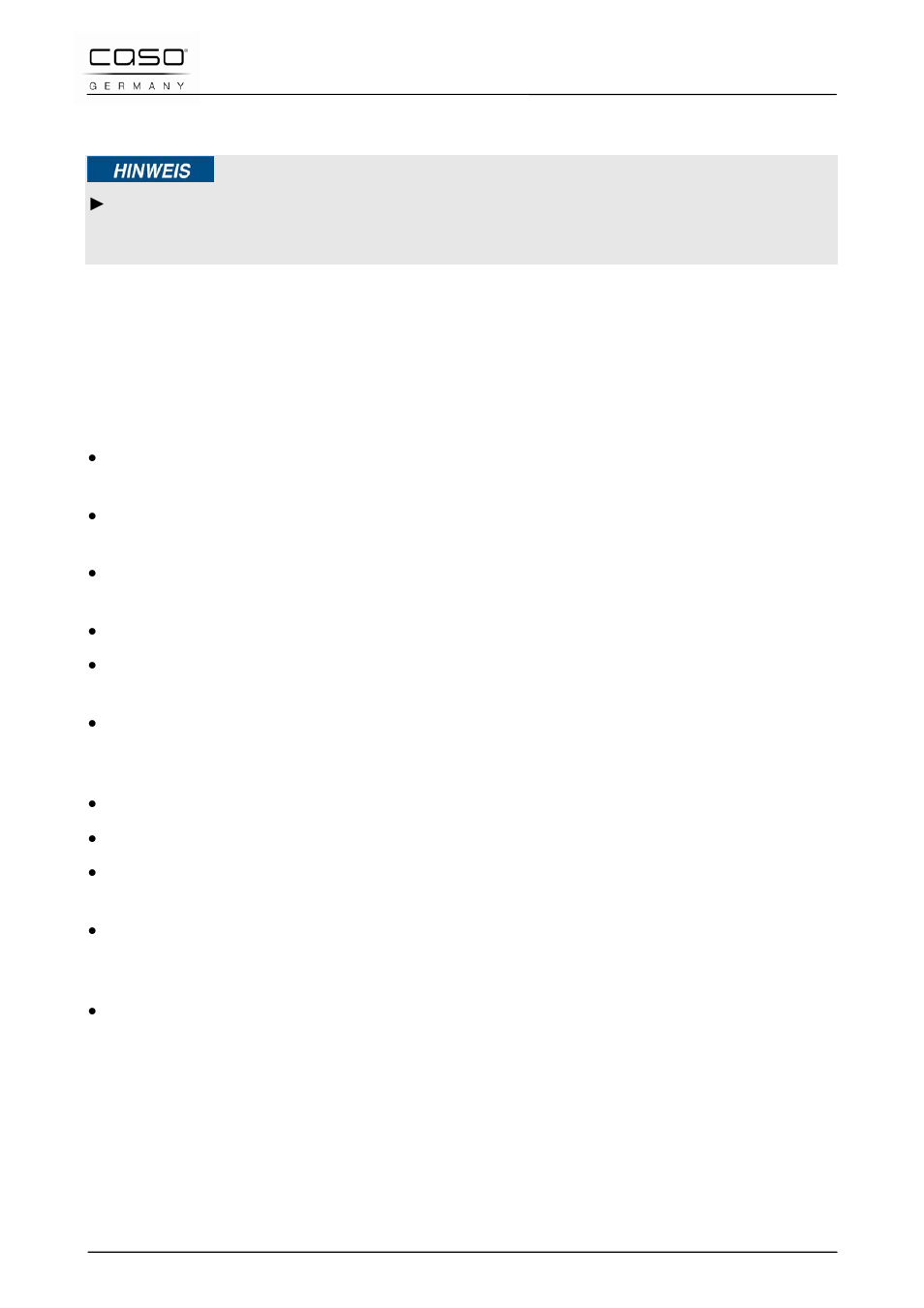 5 plaatsen, 1 eisen aan de plek van plaatsing, 2 stelpoten | CASO Germany WineDuett 12 User Manual | Page 78 / 83