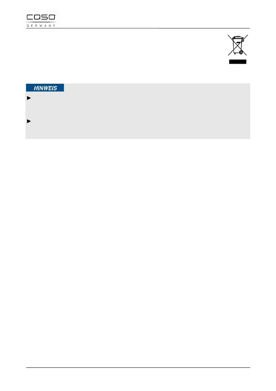 7 entsorgung des altgerätes | CASO Germany WineMaster Touch 38-2D (652) User Manual | Page 22 / 94