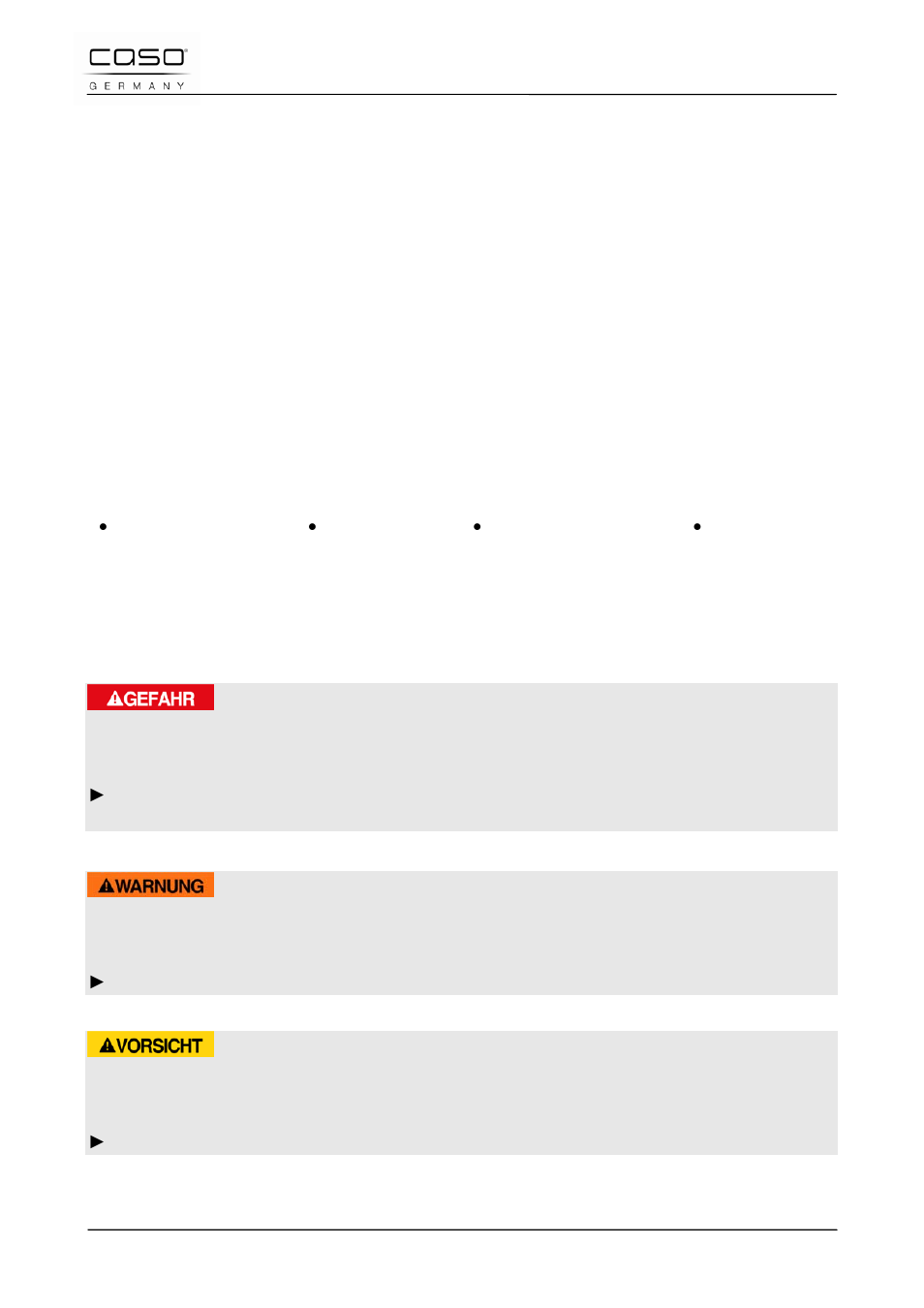 8 operating manual, 1 general, 2 information on this manual | 3 warning notices, Danger, Warning, Attention | CASO Germany WineMaster Touch 38-2D (652) User Manual | Page 24 / 94