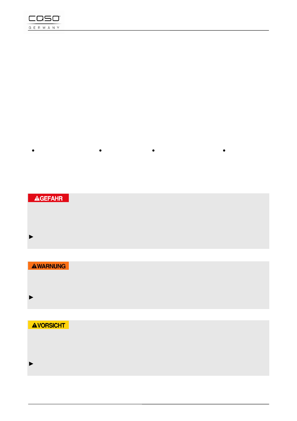 16 mode d´emploi, 1 généralités, 2 informations relatives à ce manuel | 3 avertissements de danger, Danger, Attention, Prudence | CASO Germany WineMaster Touch 38-2D (652) User Manual | Page 38 / 94