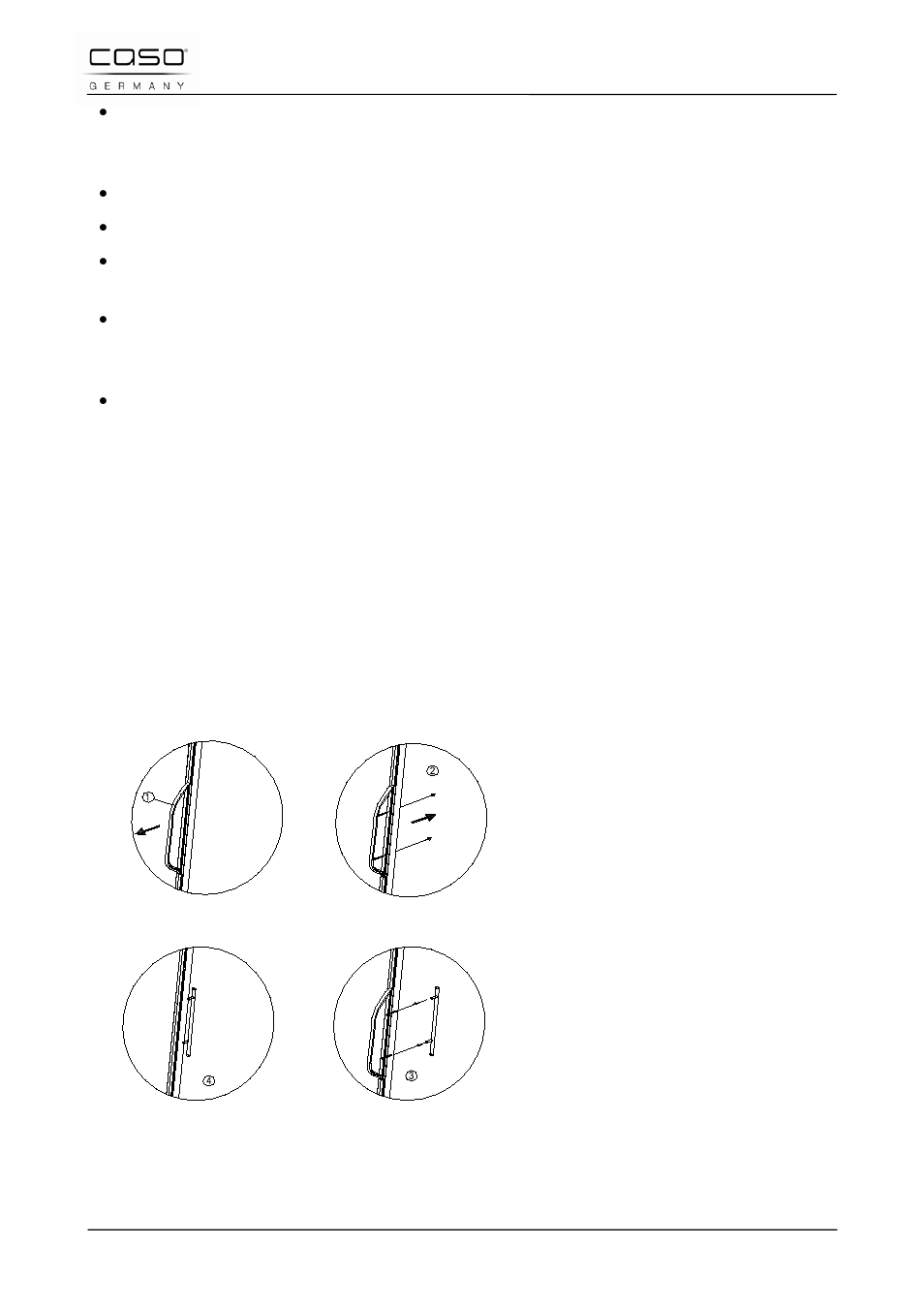 2 stelpoten, 3 handvat bevestigen | CASO Germany WineMaster Touch 38-2D (652) User Manual | Page 88 / 94