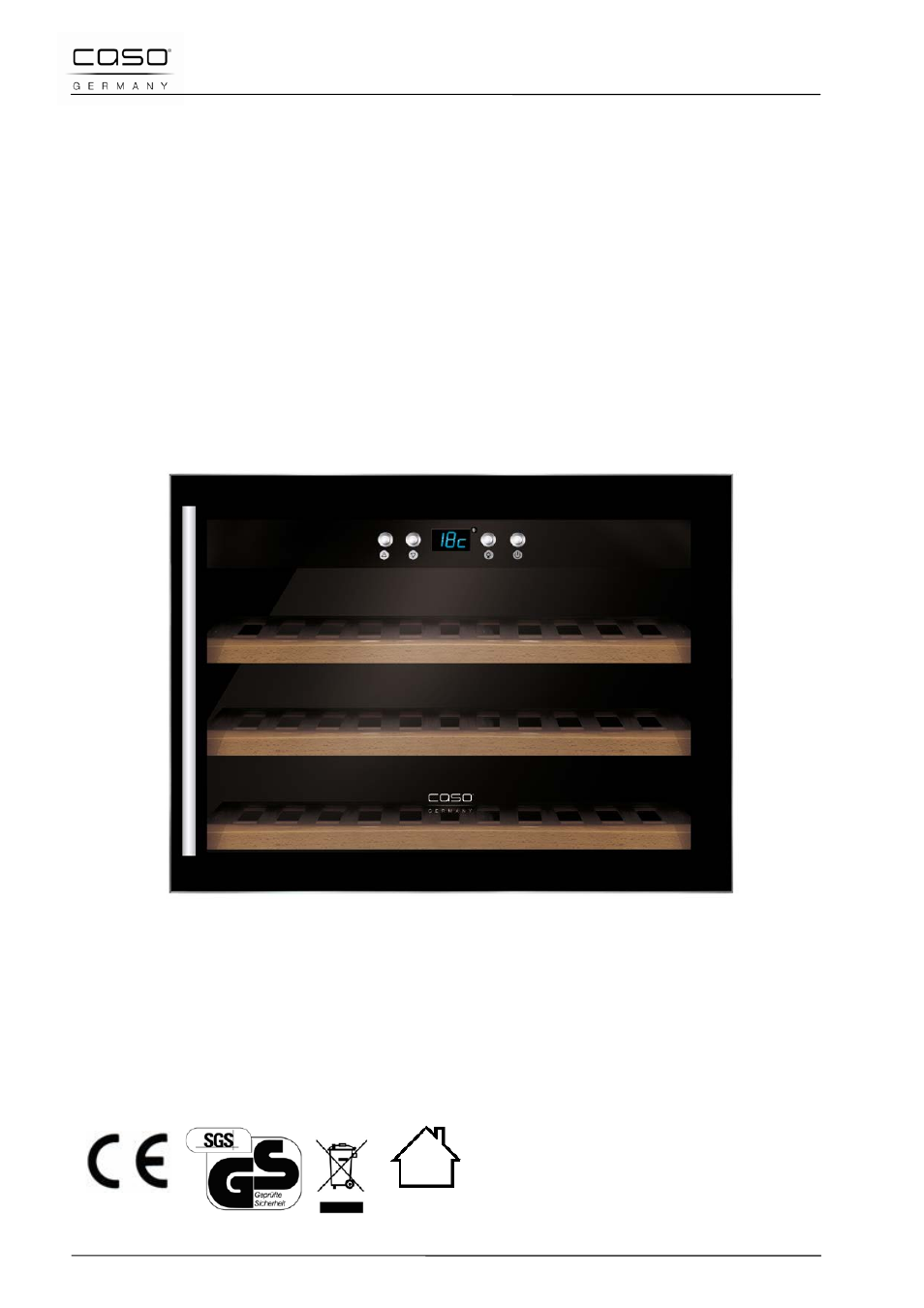 Mode d'emploi original | CASO Germany WineSafe 18 EB User Manual | Page 42 / 105