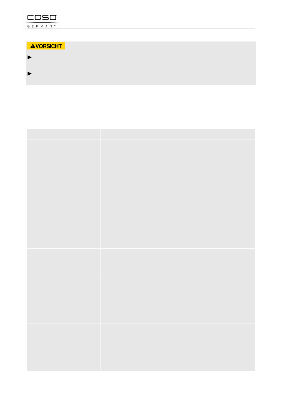 1 sicherheitshinweise, 2 störungsursachen und –behebung | CASO Germany WineSafe 12 (622,624) User Manual | Page 19 / 80