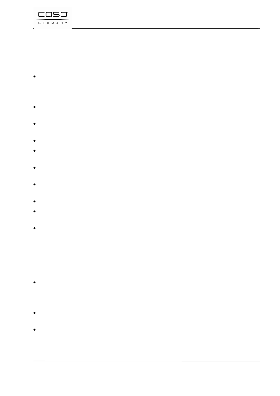 6 plaatsen, 1 eisen aan de plek van plaatsing, 7 elektrische aansluiting | CASO Germany FastVac 3000 User Manual | Page 109 / 119