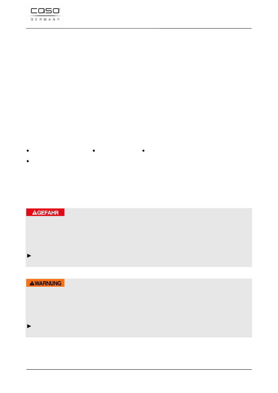 1 bedienungsanleitung, 2 allgemeines, 1 informationen zu dieser anleitung | 2 warnhinweise, 1 bedienungsanleitung 2 allgemeines | CASO Germany FastVac 3000 User Manual | Page 11 / 119