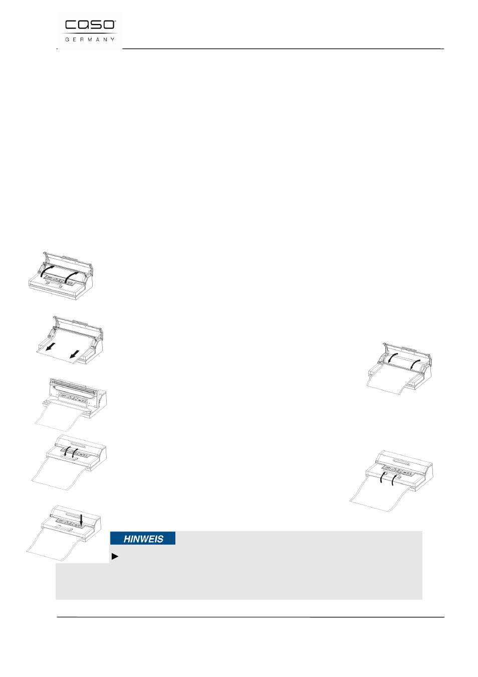 3 typeplaatje, 58 bediening en gebruik, 1 vacuümverpakken in een zakje van de rol | CASO Germany FastVac 3000 User Manual | Page 112 / 119