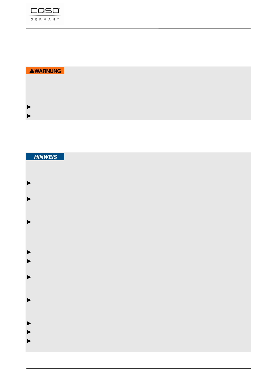 1 bestimmungsgemäße verwendung, 2 allgemeine sicherheitshinweise | CASO Germany FastVac 3000 User Manual | Page 13 / 119