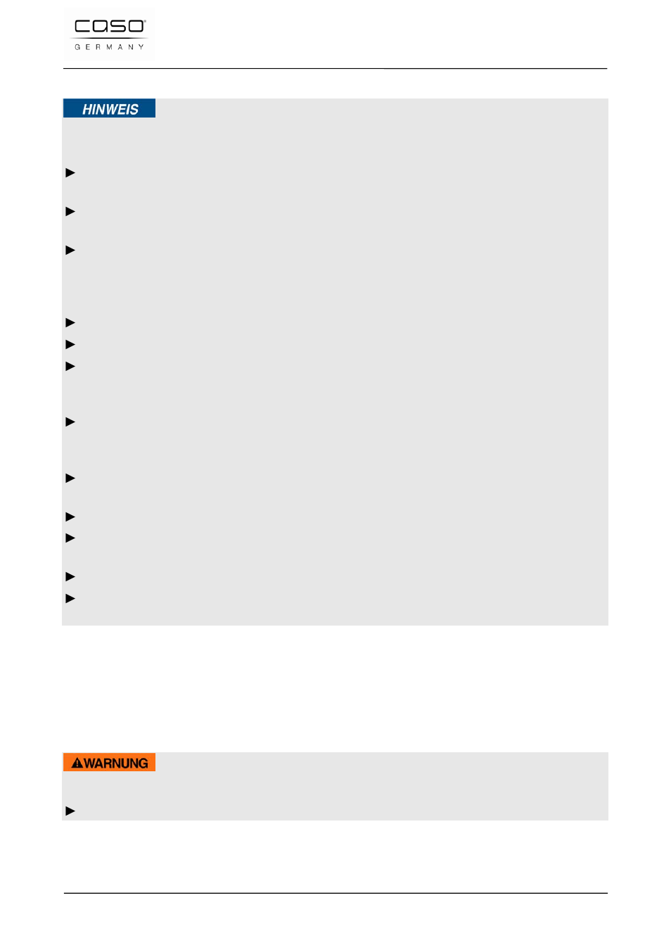 2 general safety information, 3 sources of danger, 1 danger of burns | Warning | CASO Germany FastVac 3000 User Manual | Page 32 / 119