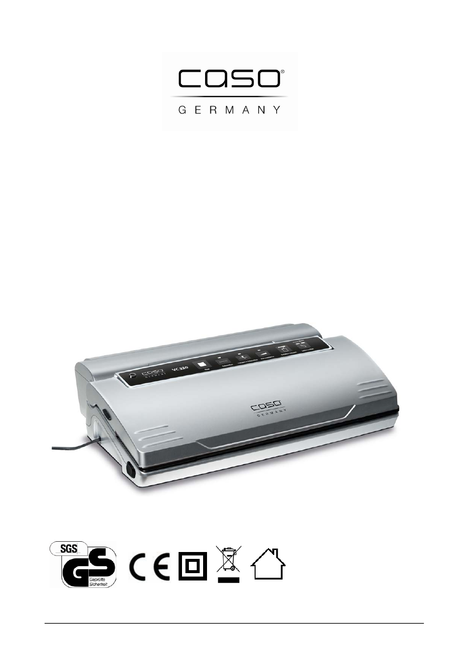 CASO Germany VC 320 Vacuum Set User Manual | 132 pages