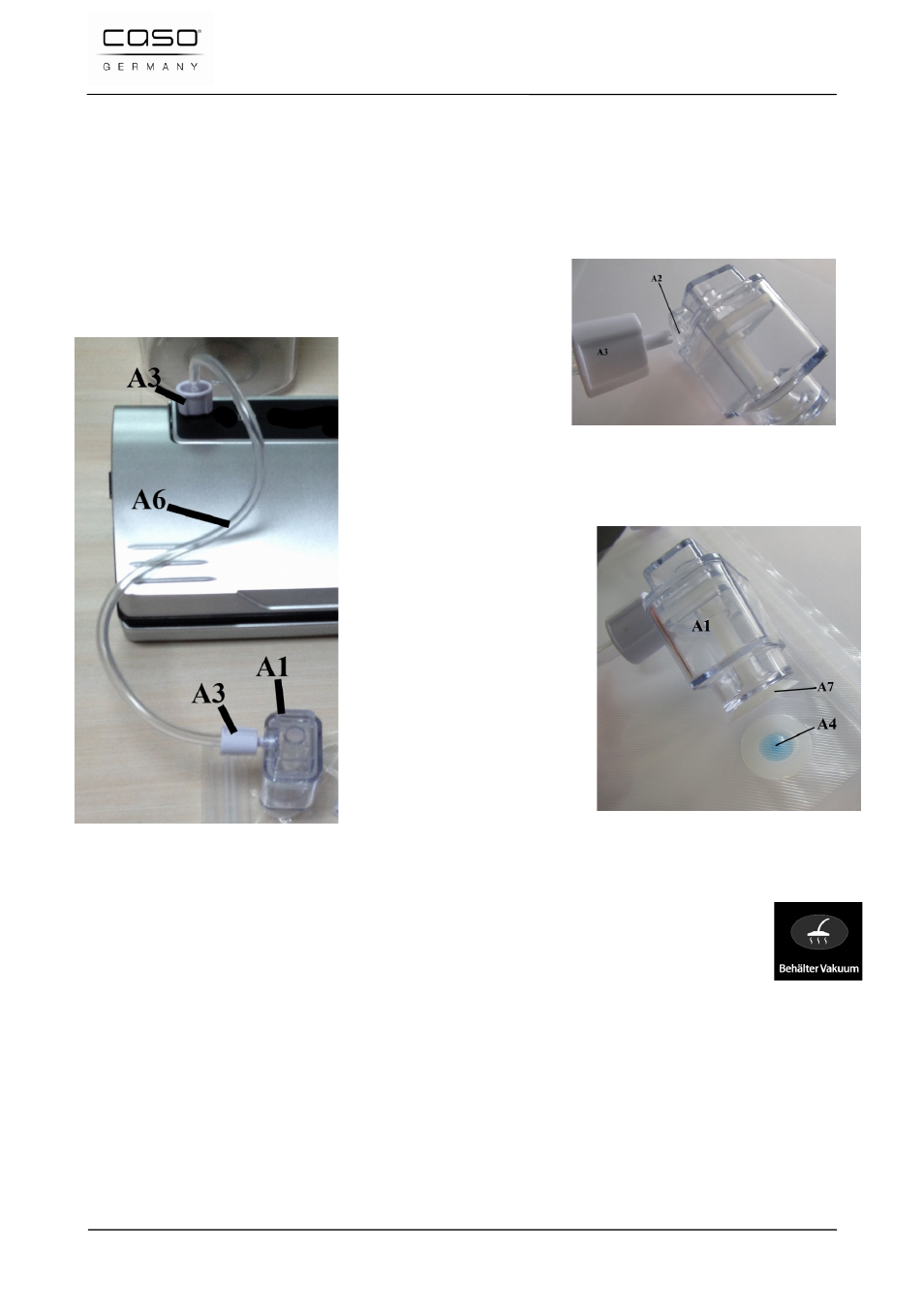 CASO Germany VC 320 Vacuum Set User Manual | Page 65 / 132
