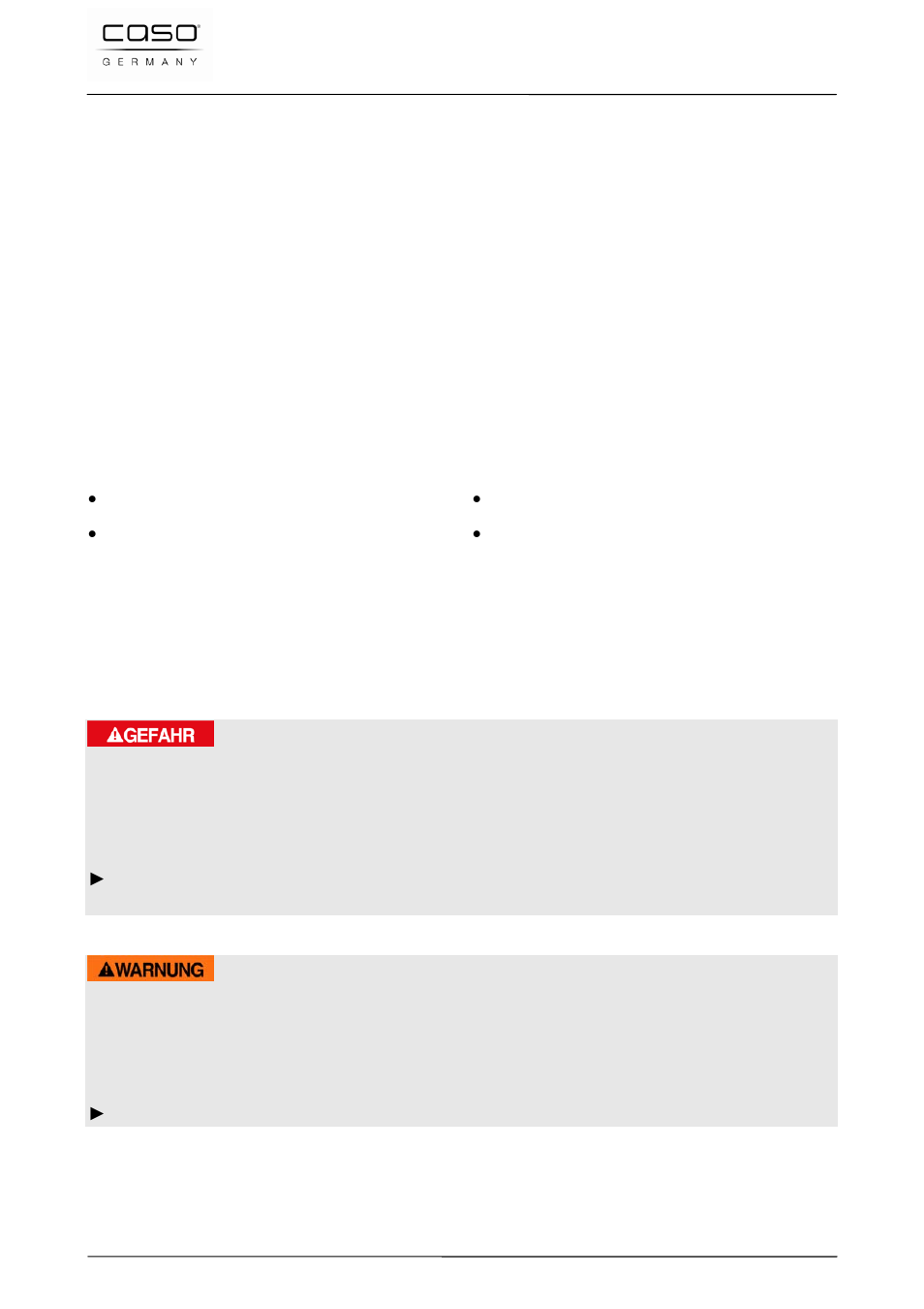 27 istruzione d´uso, 1 in generale, 2 informazioni su queste istruzioni d’uso | 3 indicazioni d’avvertenza, Pericolo, Avviso | CASO Germany VC 320 Vacuum Set User Manual | Page 73 / 132