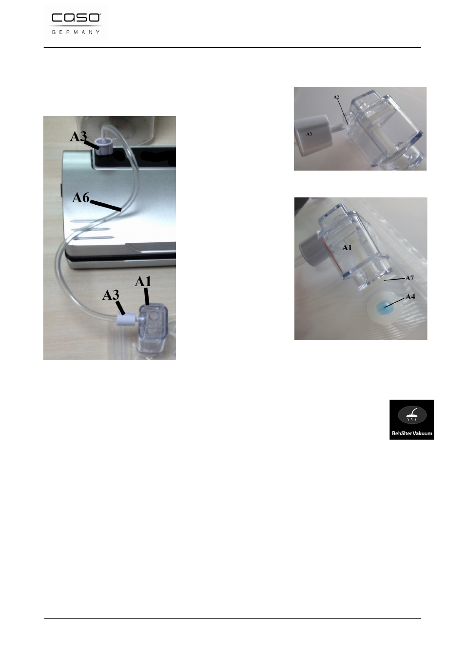 5 creare un sacchetto a partire da un rotolo | CASO Germany VC 320 Vacuum Set User Manual | Page 86 / 132