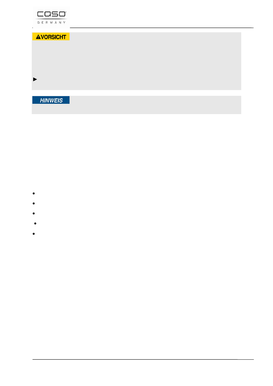 4 aansprakelijkheid, 5 auteurswet, Voorzichtig | CASO Germany VC 300 Vacuum System User Manual | Page 107 / 125