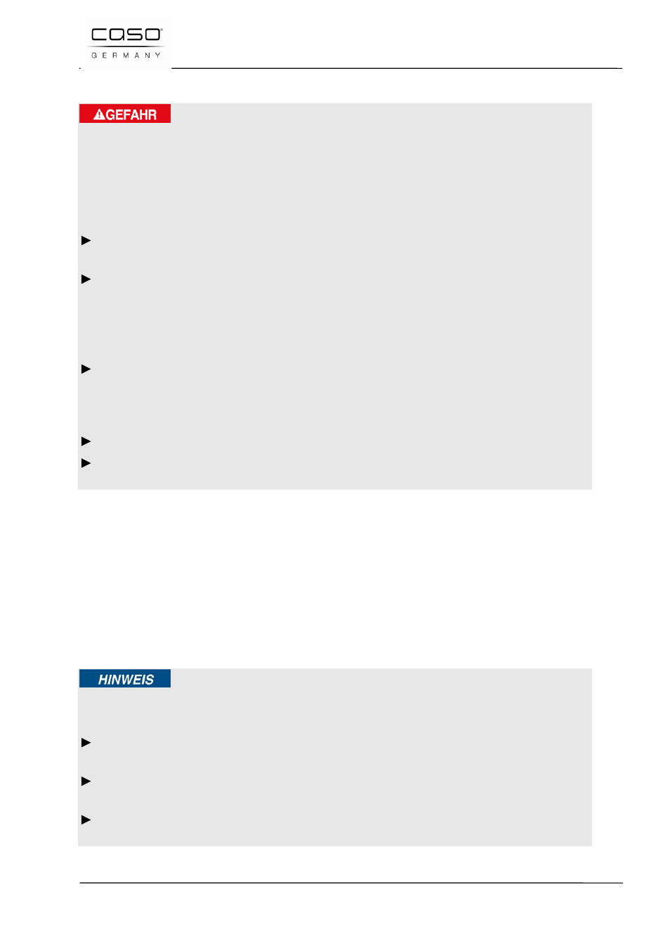 3 gevaar door elektrische stroom, Gevaar | CASO Germany VC 300 Vacuum System User Manual | Page 110 / 125