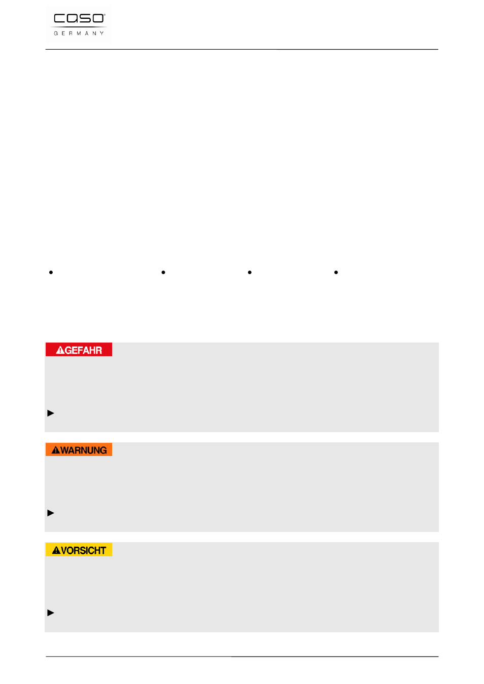 23 mode d´emploi, 1 généralités, 2 informations relatives à ce manuel | 3 avertissements de danger, Danger, Attention, Prudence | CASO Germany VC 300 Vacuum System User Manual | Page 49 / 125