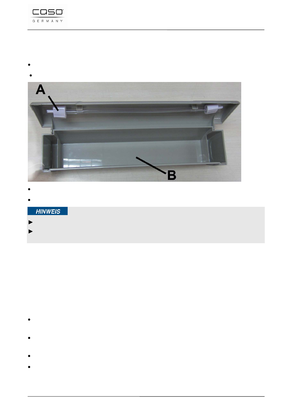 2 inventaire et contrôle de transport, 3 fonctions, Remarque | CASO Germany VC 300 Vacuum System User Manual | Page 54 / 125