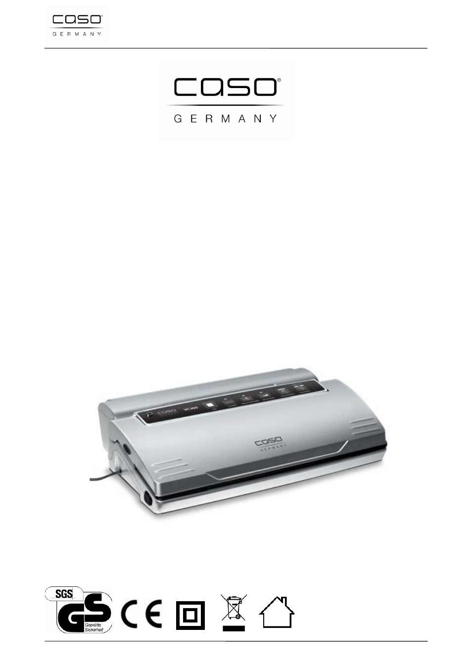 Istruzioni d’uso originali | CASO Germany VC 300 Vacuum System User Manual | Page 67 / 125