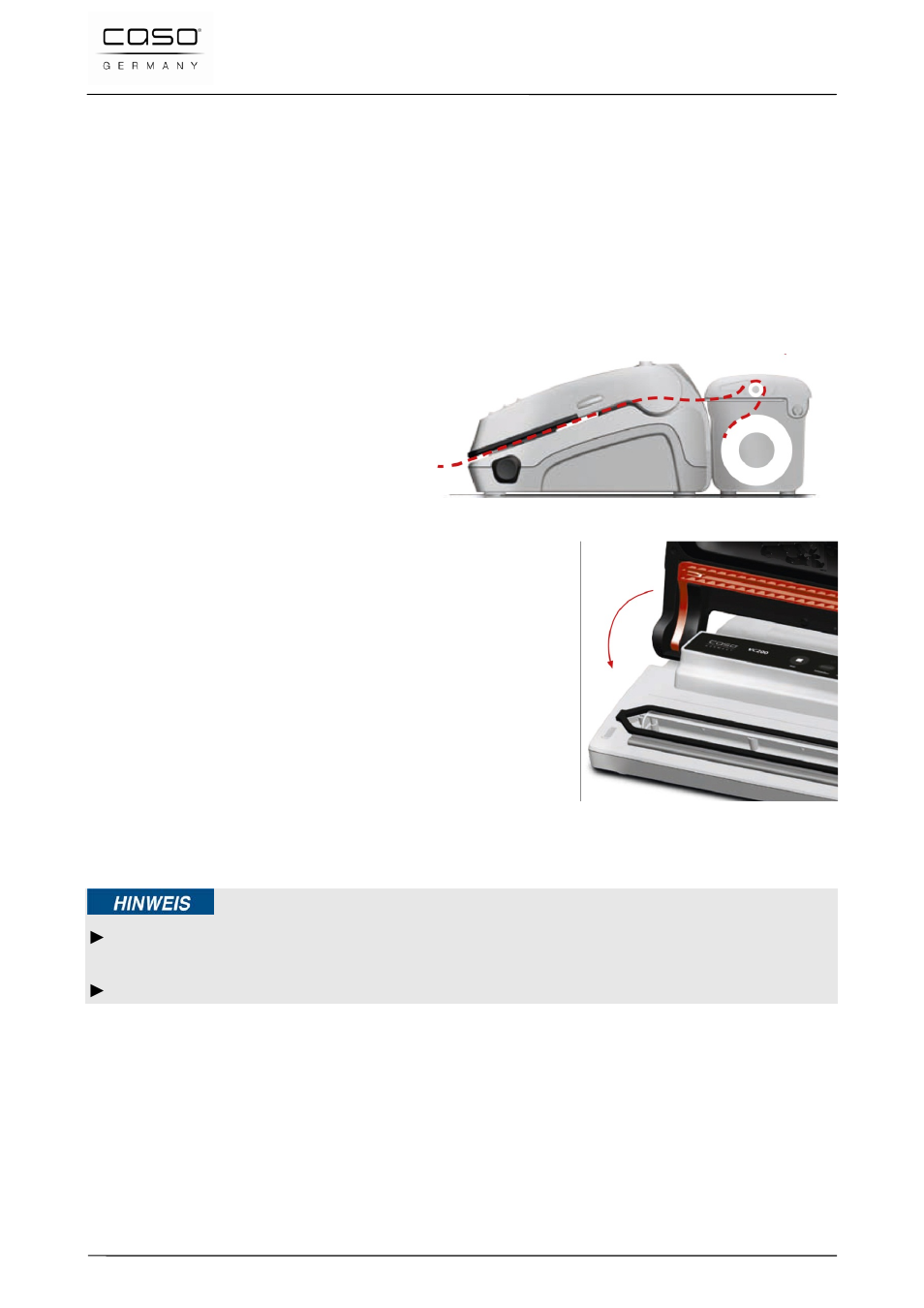 7 apertura di un sacchetto sigillato, 2 utilizzo del cutter, 38 pulizia e cura | Indicazione | CASO Germany VC 300 Vacuum System User Manual | Page 81 / 125