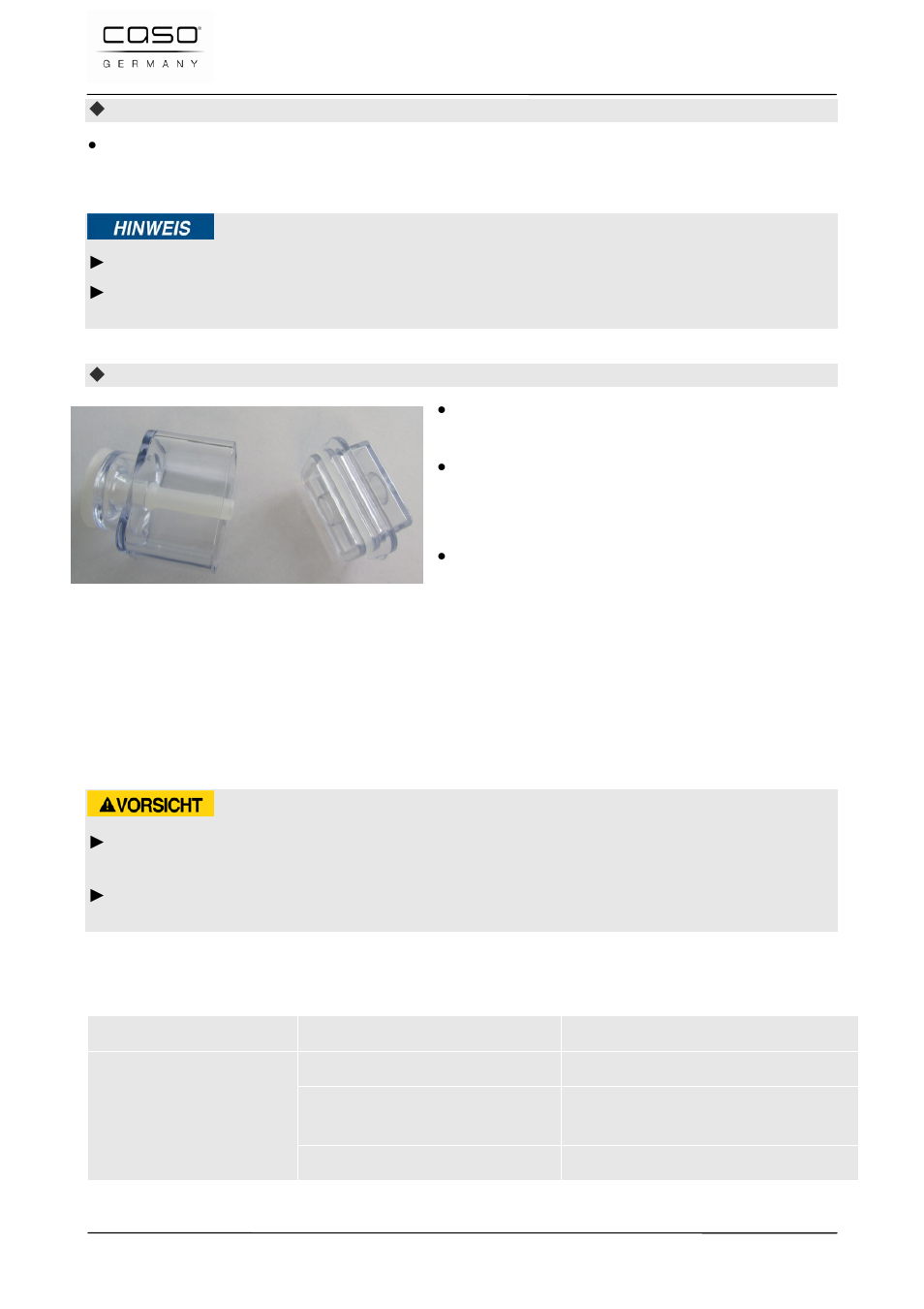 41 resolución de fallas, 1 instrucciones de seguridad, 2 problemas, causas y remedios | Consejo, Precaución | CASO Germany VC 220 Vacuum Set User Manual | Page 105 / 126