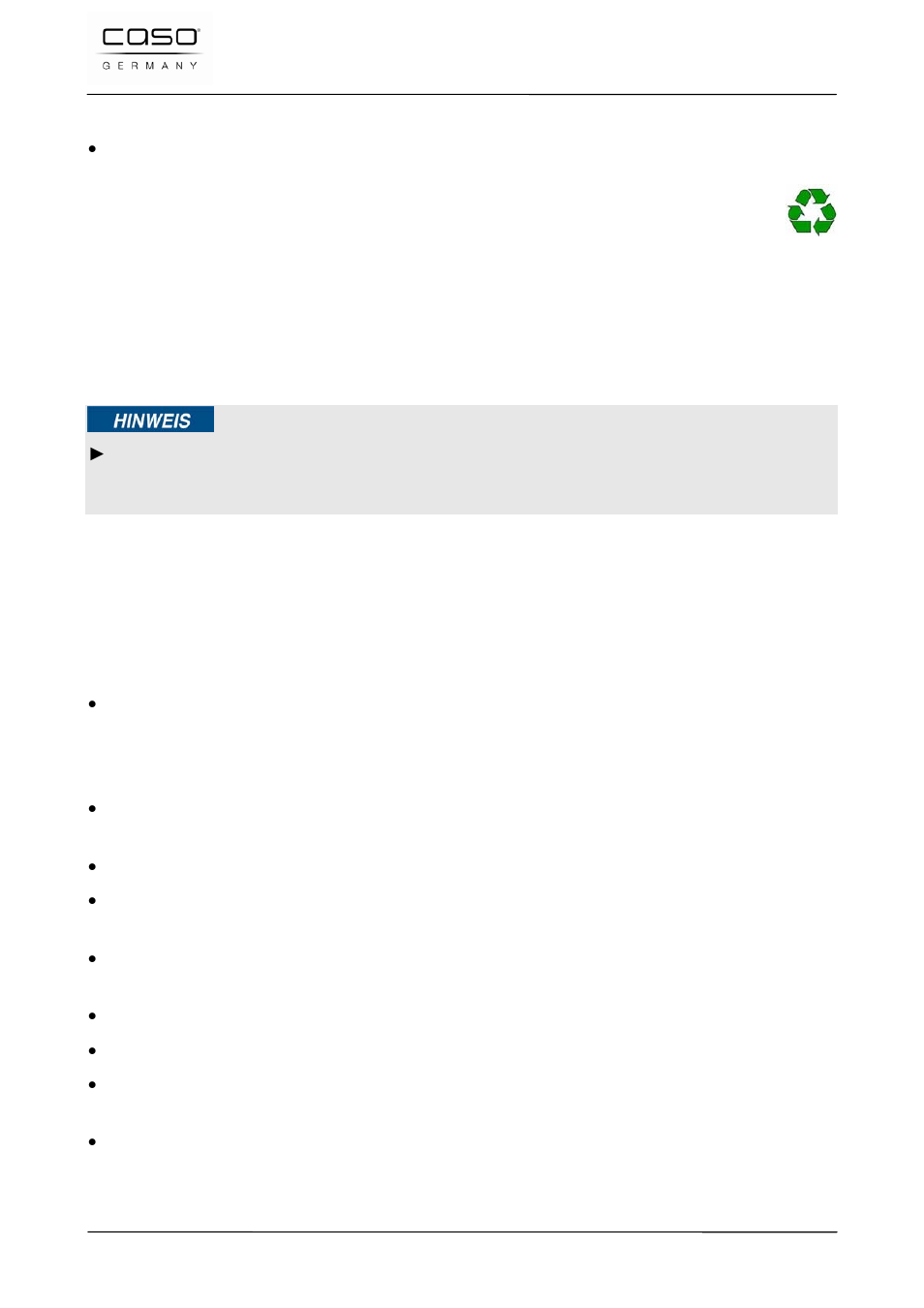 4 desembalaje, 5 eliminación del embalaje, 6 colocación | 1 requisitos que debe reunir el lugar de montaje, Nota | CASO Germany VC 120 Vacuum Set User Manual | Page 111 / 122