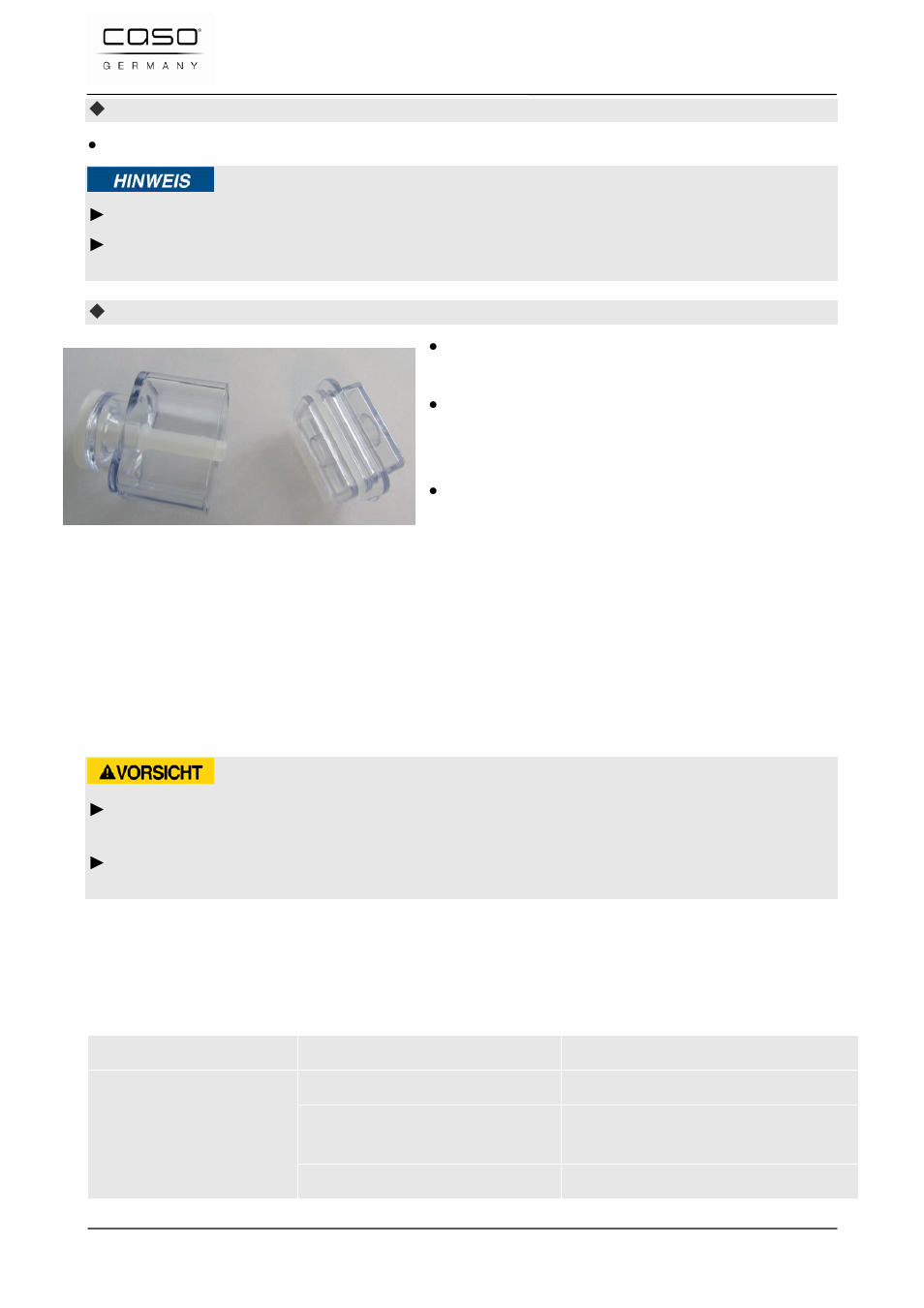 49 resolución de fallas, 1 instrucciones de seguridad, 2 problemas, causas y remedios | Consejo, Precaución | CASO Germany VC 120 Vacuum Set User Manual | Page 121 / 122