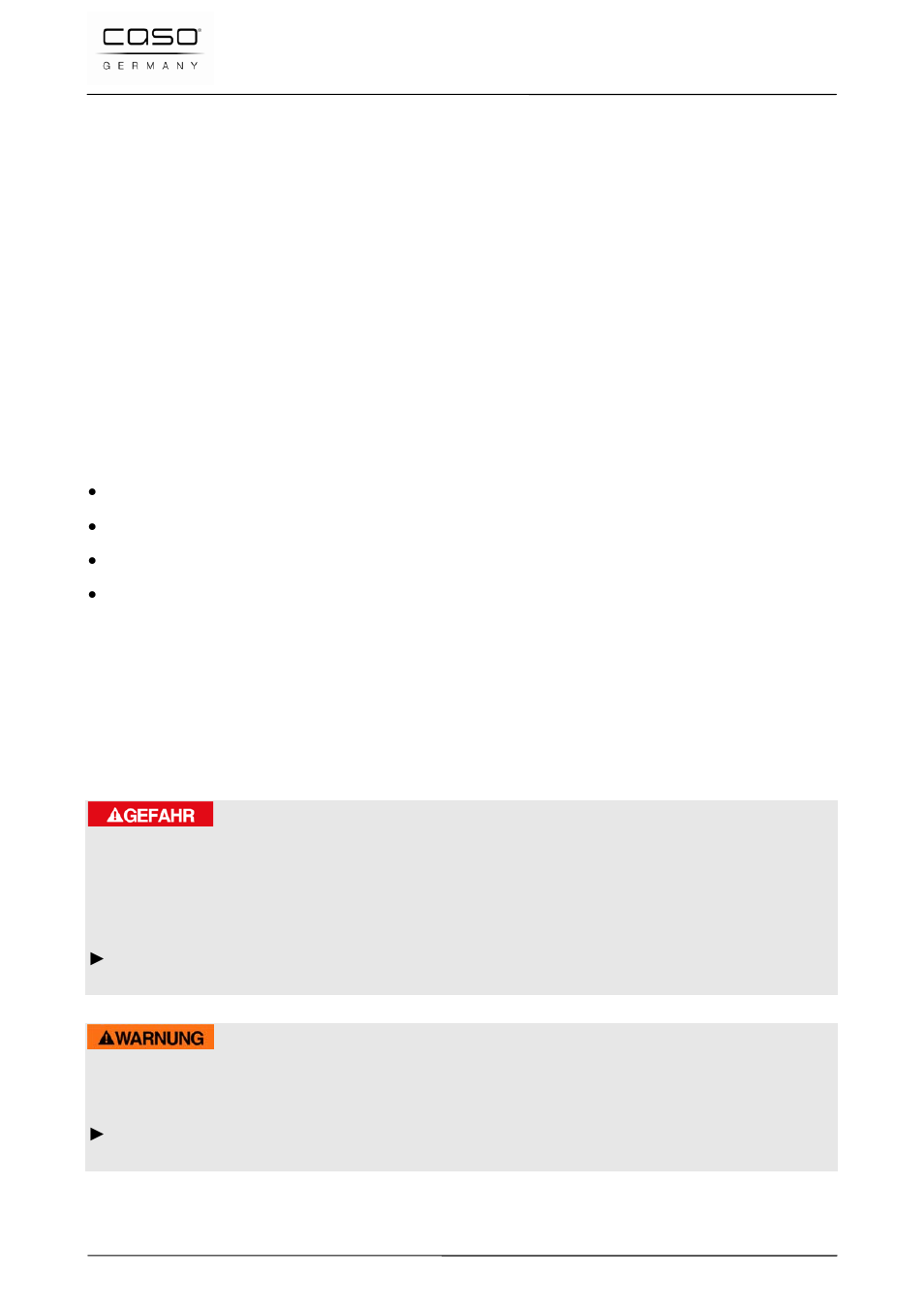 33 gebruiksaanwijzing, 1 algemeen, 2 informatie over deze gebruiksaanwijzing | 3 waarschuwingsinstructies, Gevaar, Waarschuwing | CASO Germany VC 120 Vacuum Set User Manual | Page 86 / 122