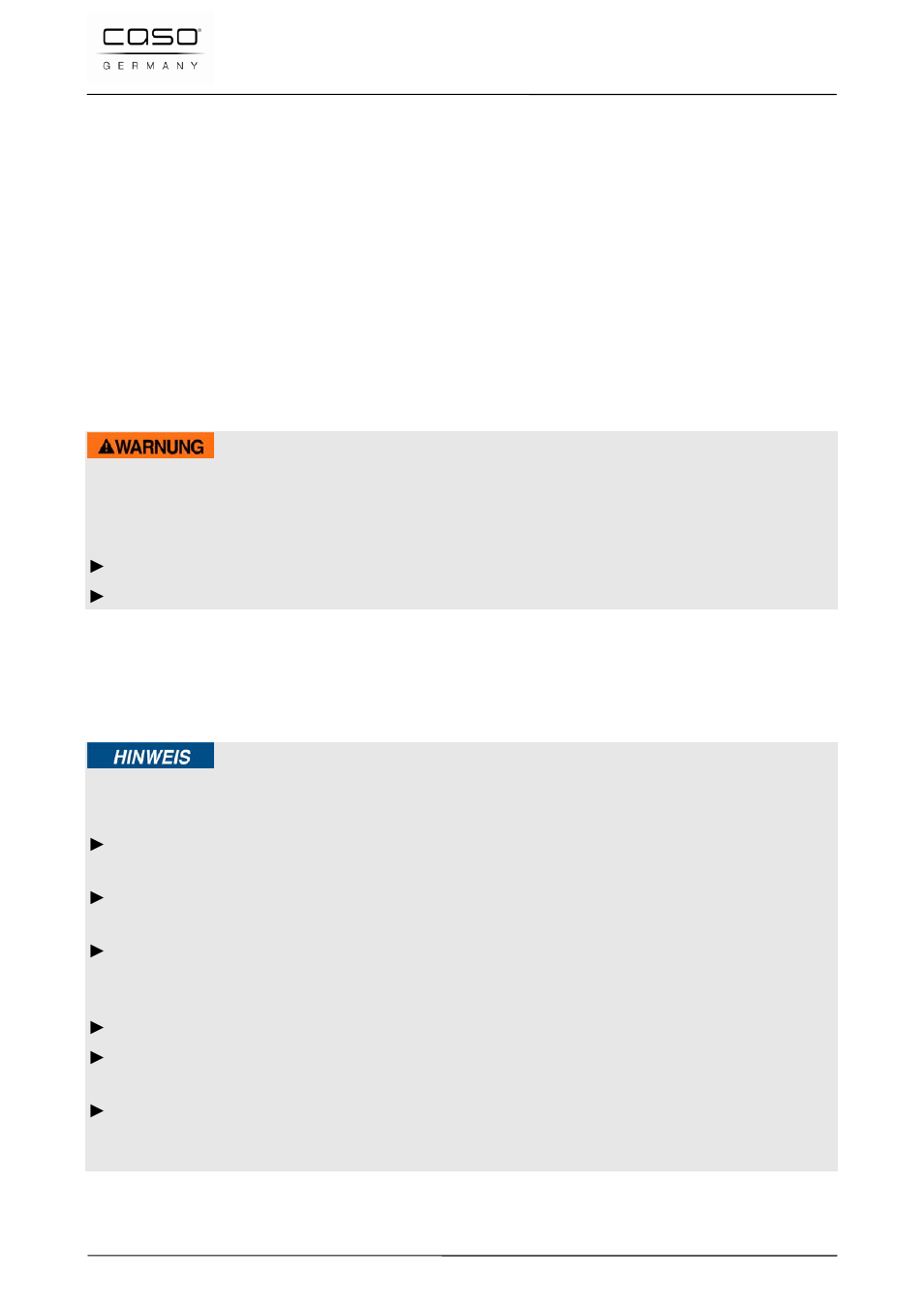 34 veiligheid, 1 gebruik volgens de voorschriften, 2 algemene veiligheidsinstructies | Waarschuwing | CASO Germany VC 120 Vacuum Set User Manual | Page 88 / 122