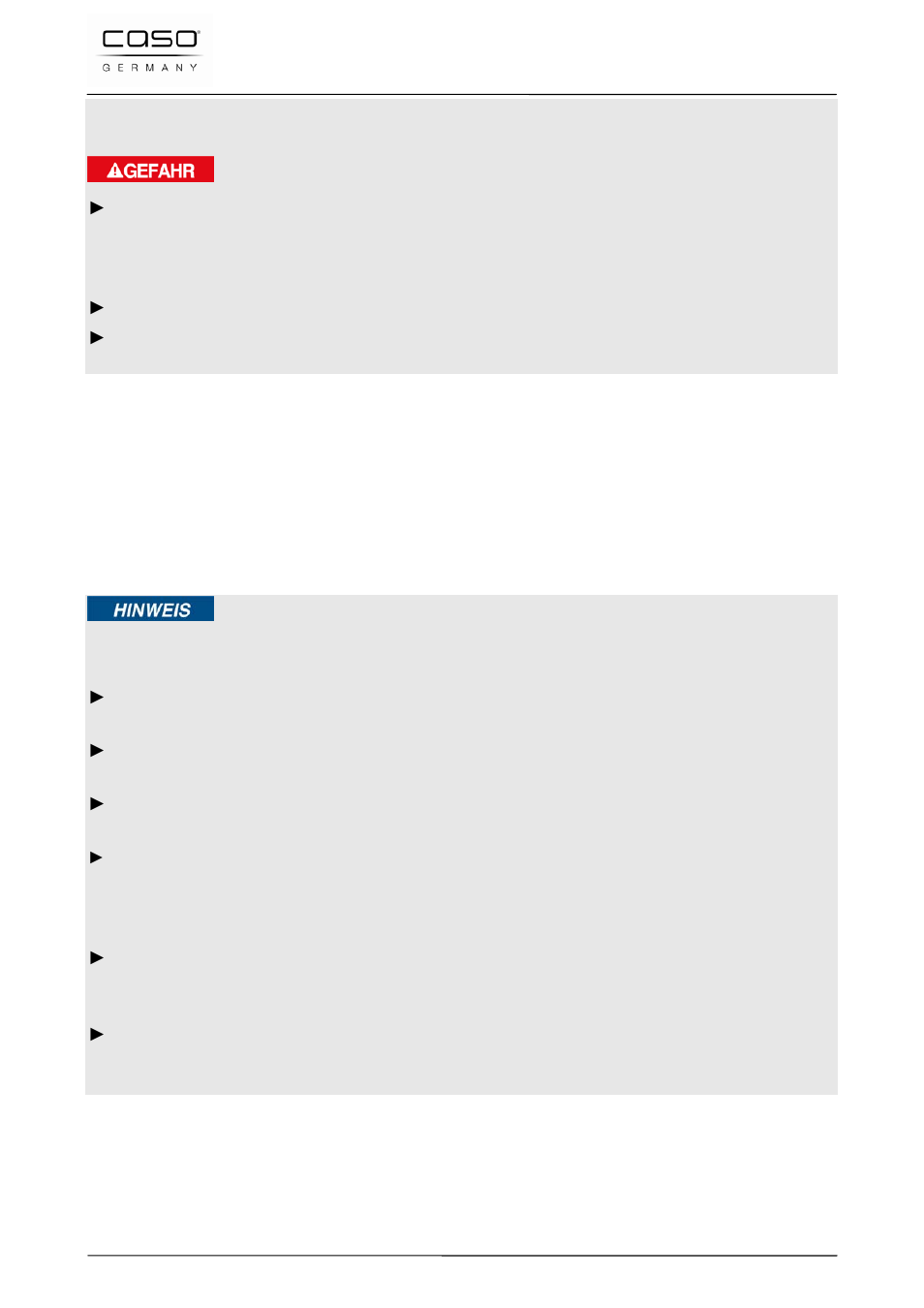 CASO Germany VC 100 Vacuum System User Manual | Page 14 / 110