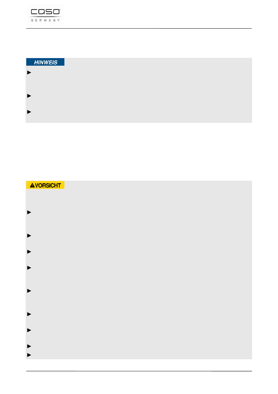 7 aufbewahrung des vakuumierers vc100, 7 reinigung und pflege, 1 sicherheitshinweise | CASO Germany VC 100 Vacuum System User Manual | Page 23 / 110