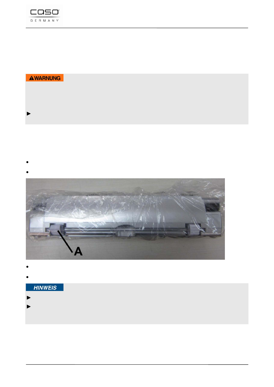 37 ingebruikname, 1 veiligheidsvoorschriften, 2 leveringsomvang en transportinspectie | Waarschuwing | CASO Germany VC 100 Vacuum System User Manual | Page 83 / 110