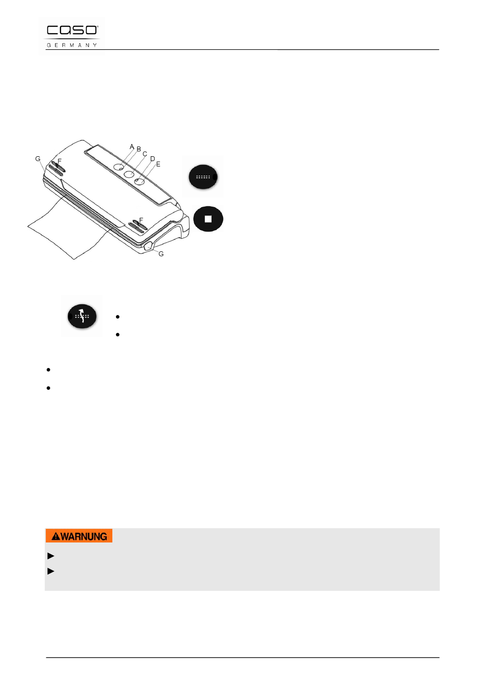 46 estructura y funciones, 1 descripción general, Aviso | CASO Germany VC 12 Vacuum Set User Manual | Page 110 / 118