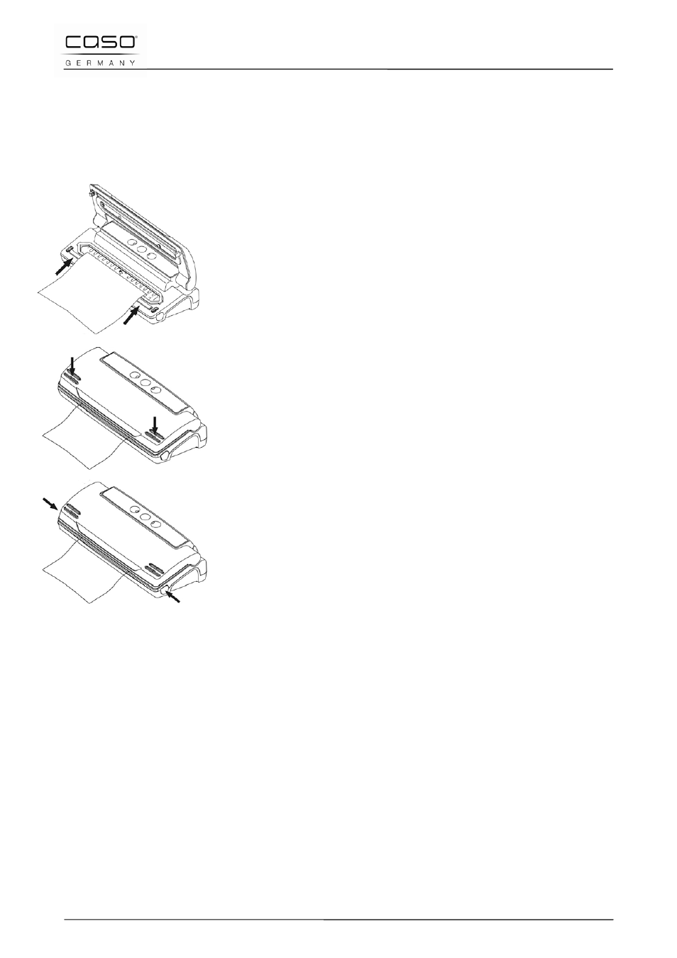 14 operation and handing, 1 operating instructions, 2 bags and rolls | CASO Germany VC 12 Vacuum Set User Manual | Page 38 / 118