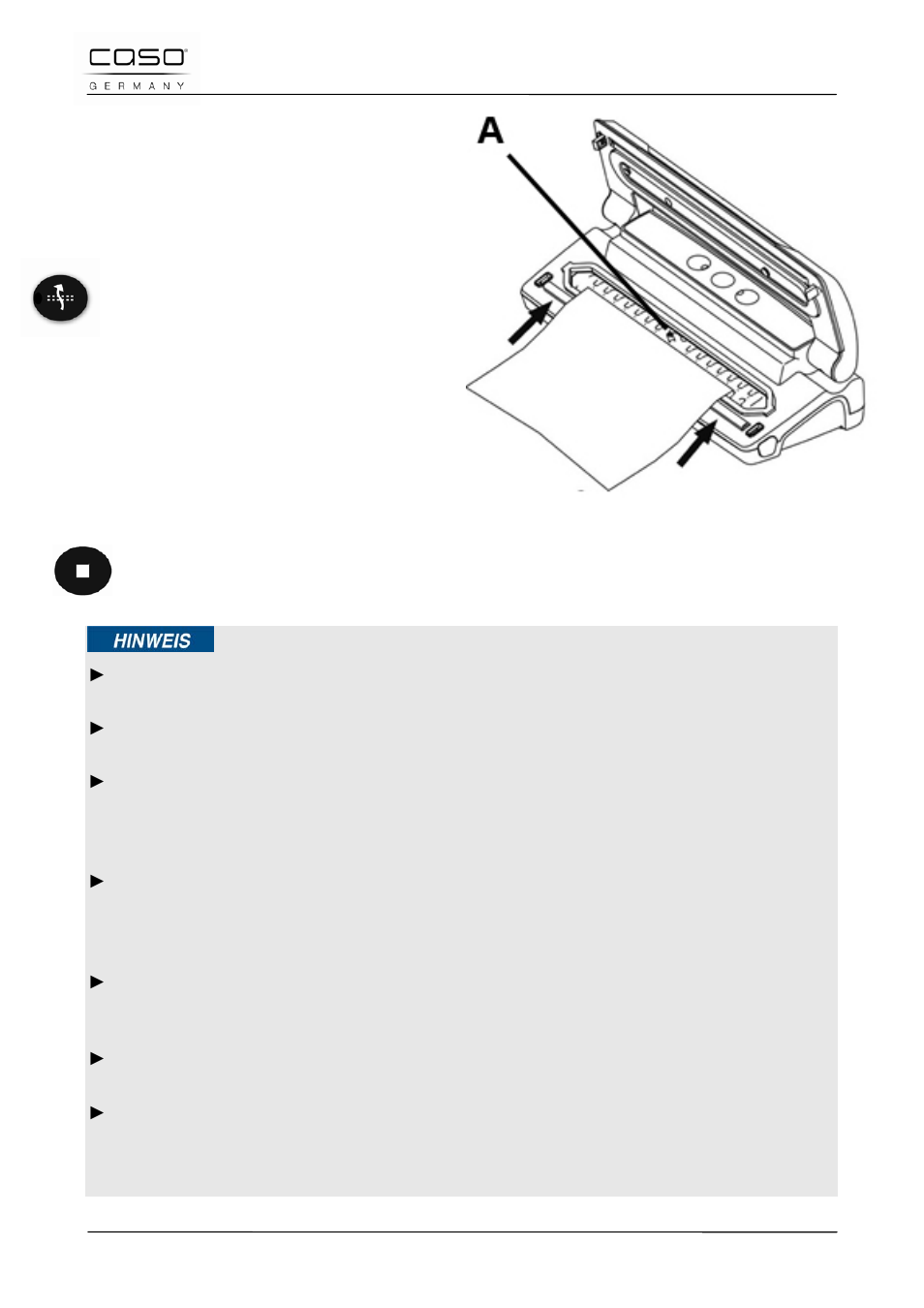 CASO Germany VC 10 Vacuum System User Manual | Page 21 / 109