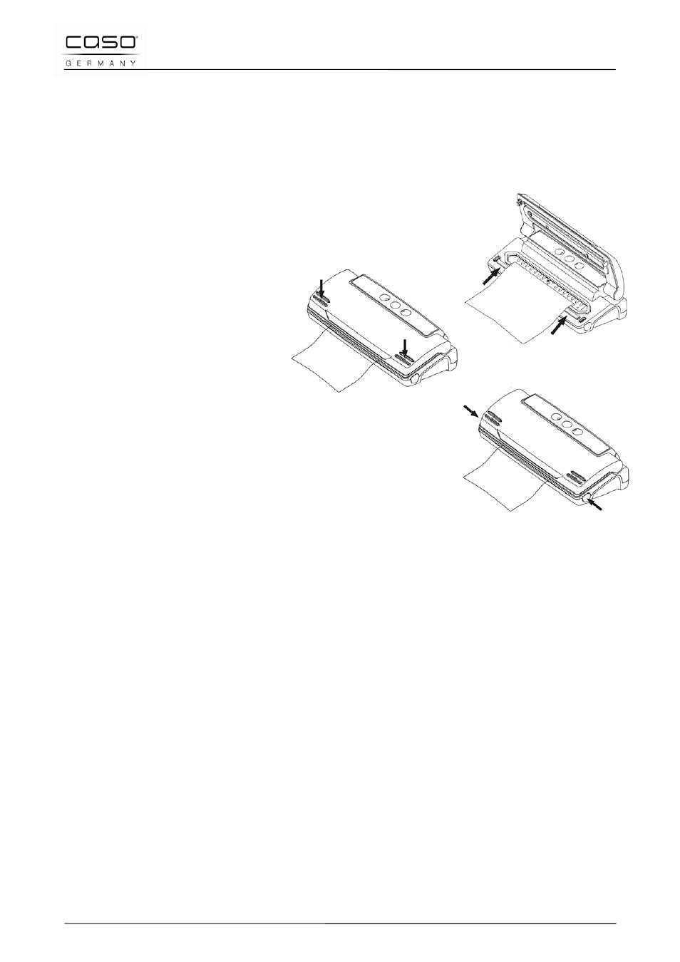 26 commande et fonctionnement, 1 sachets et rouleaux | CASO Germany VC 10 Vacuum System User Manual | Page 53 / 109