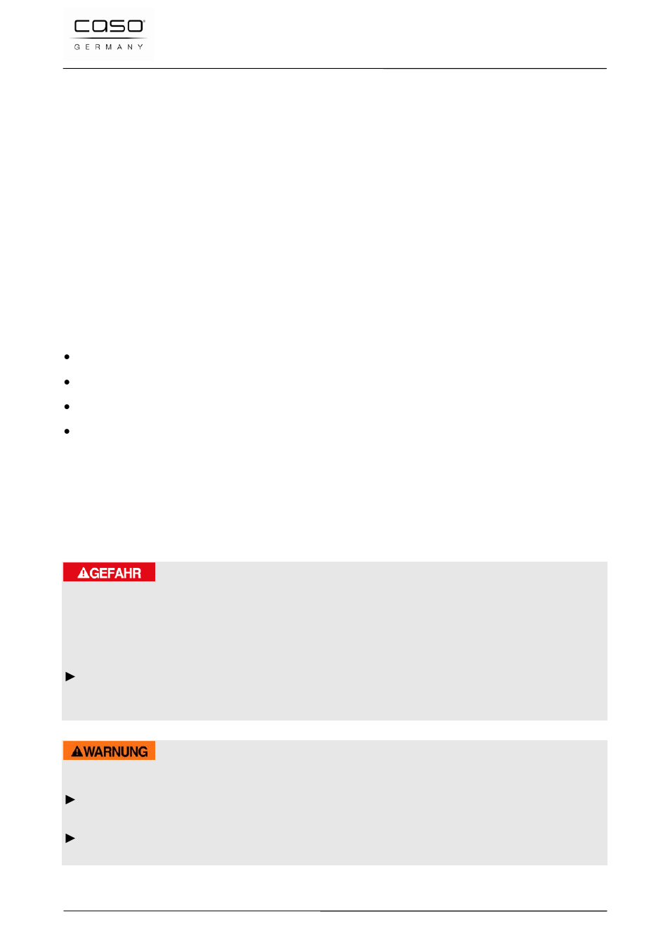 42 gebruiksaanwijzing, 1 algemeen, 2 informatie over deze gebruiksaanwijzing | 3 waarschuwingsinstructies, Gevaar, Waarschuwing | CASO Germany VC 10 Vacuum System User Manual | Page 77 / 109