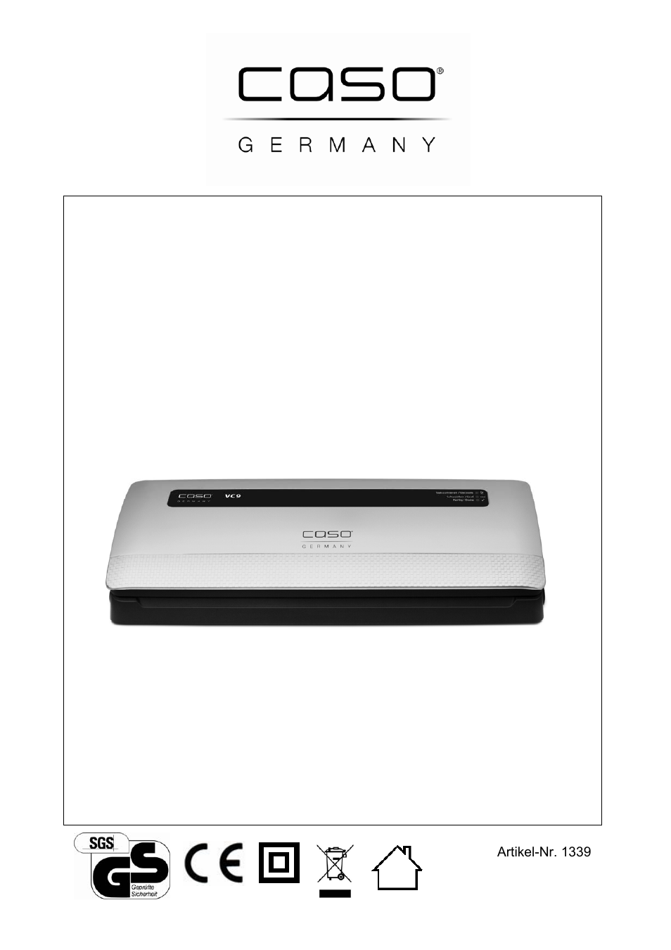 CASO Germany VC 9 Vacuum System User Manual | 114 pages
