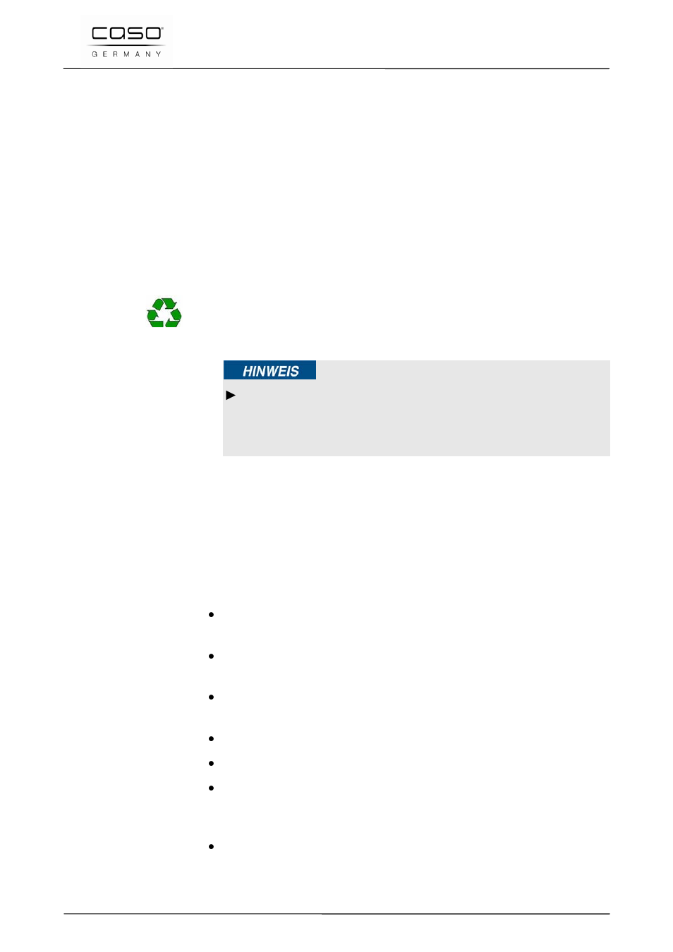 4 desembalaje, 5 eliminación del embalaje, 6 colocación | 1 requisitos que debe reunir el lugar de montaje, Nota | CASO Germany MyVac 20 User Manual | Page 113 / 145