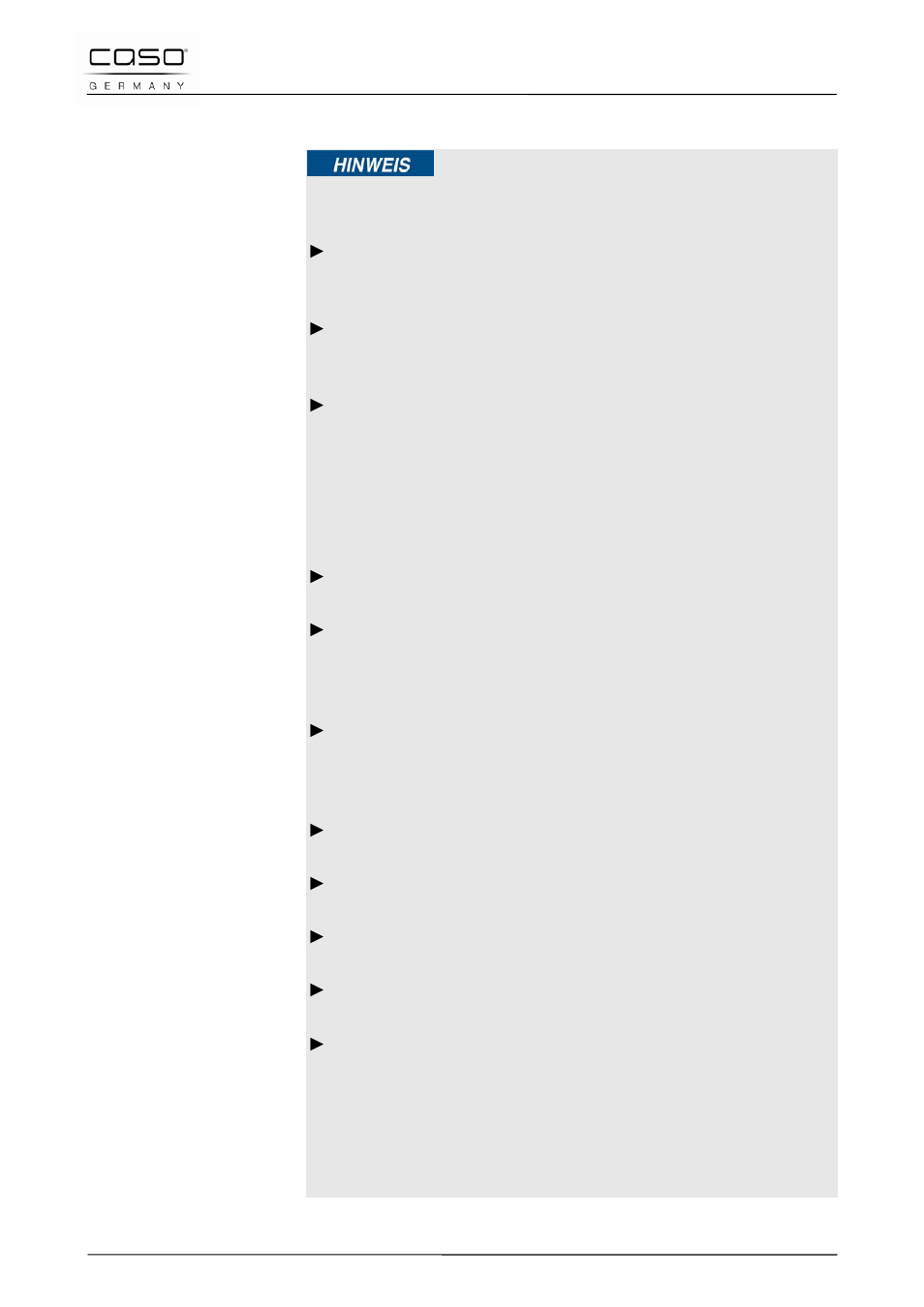 2 allgemeine sicherheitshinweise | CASO Germany MyVac 20 User Manual | Page 15 / 145