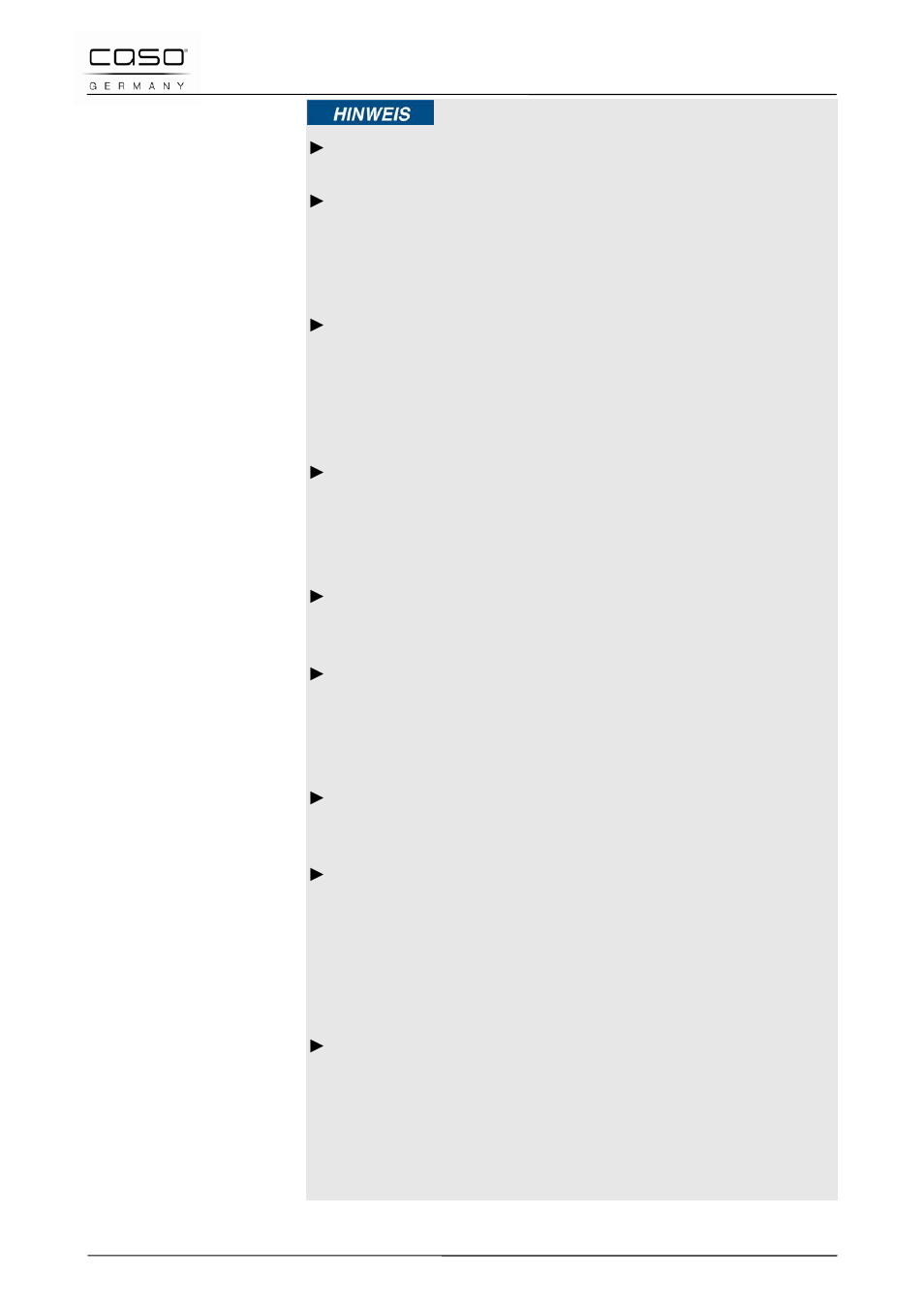 CASO Germany MyVac 20 User Manual | Page 25 / 145